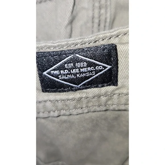 Lee Cargo Shorts Mens Sz 44 Gray Hiking Camping Outdoor Twill Gorpcore Cotton - Picture 6 of 9